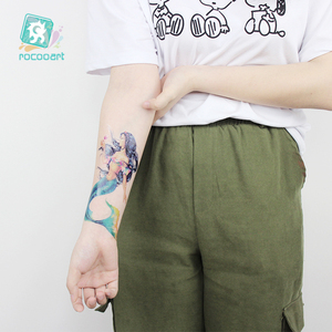 Tatuaggi Temporanei Grandi a Tema <span class=keywords><strong>Sirena</strong></span> per Donne e Ragazze, Adesivi per Tatuaggi Finti Realistici per Corpo, Braccia, Schiena e Gambe - Product Image 5