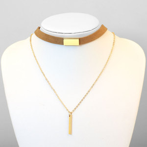 Mode <span class=keywords><strong>Rose</strong></span> D'or De <span class=keywords><strong>Tatouage</strong></span> Collier de Velours Grand Alliage Collier Ras Du <span class=keywords><strong>Cou</strong></span> Plaqué Or Pour Les Femmes - Product Image 6