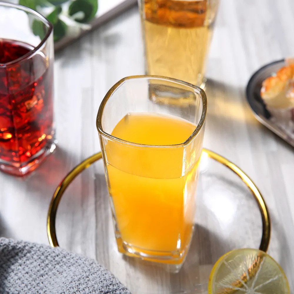 Verre à boire 225ml grand et mince gobelet en verre pour hôtel et restaurant