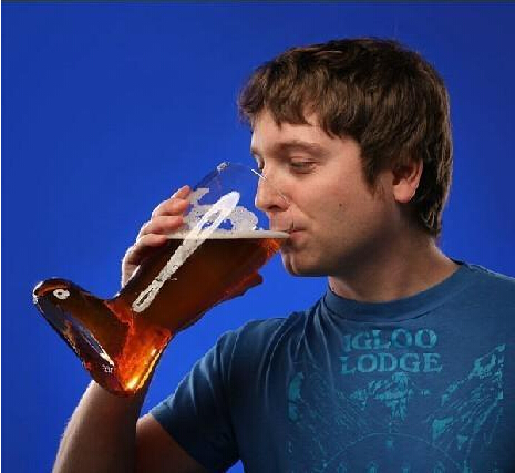 Glass Beer Boot 1 Liter Glass Beer Mugs/glasses Oktober Fest Style