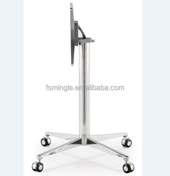Design moderne table d'appoint ronde en métal table basse pliante