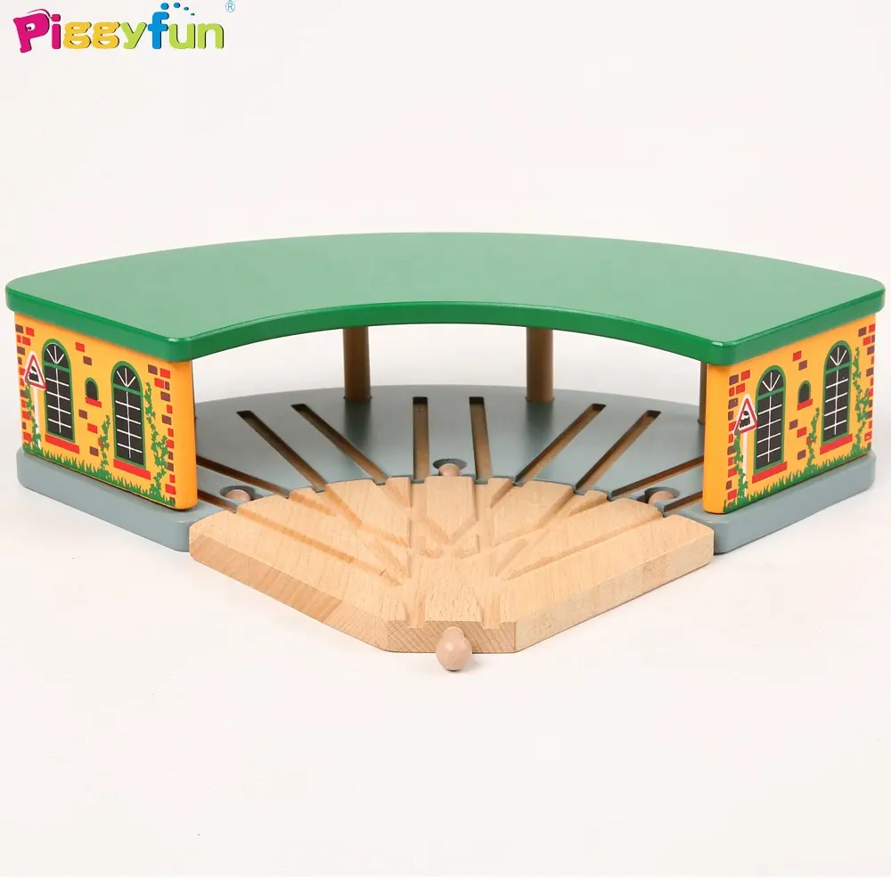 Popolare In Età Prescolare legno di parcheggio garage toy set per i bambini del treno set accessori AT11196