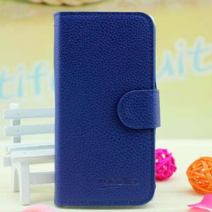 petit moq gros grain de litchi portefeuille flip housse en cuir pour <span class=keywords><strong>wiko</strong></span> <span class=keywords><strong>cink</strong></span> peax - Product Image 2