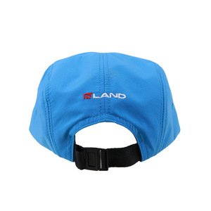 Casquette 5 panneaux Qianzun en polyester bleu imperméable avec logo en cuir personnalisé, casquette de <span class=keywords><strong>camping</strong></span> 5 panneaux - Product Image 4