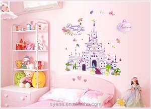 3d niños princesa vivero <span class=keywords><strong>pared</strong></span> mural pegatinas vivero flor Castillo <span class=keywords><strong>pared</strong></span> adhesivo <span class=keywords><strong>para</strong></span> el bebé habitaciones casa decoración <span class=keywords><strong>de</strong></span> la <span class=keywords><strong>pared</strong></span> - Product Image 5