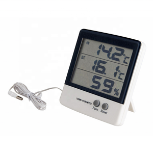NEU LCD Electronic Digital Temperatur Feuchtigkeit messer Thermometer Hygrometer Indoor Outdoor Wetters tation - Product Image 1
