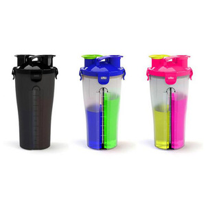 Bouteilles d'eau personnalisées de 500ml, double Shaker, <span class=keywords><strong>tasse</strong></span> <span class=keywords><strong>avec</strong></span> <span class=keywords><strong>infuseur</strong></span> <span class=keywords><strong>à</strong></span> thé, Sport, GYM, plastique, boisson directe, écologique, vente en gros - Product Image 3