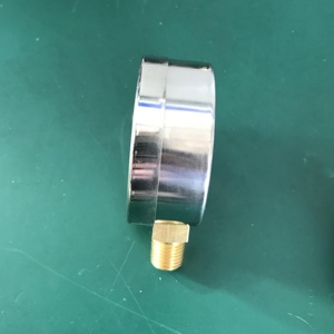 공장 가격 YZ63A 2.5 "크롬도금 케이스 MmHg 63mm 하단 연결 진공 압력 게이지 - Product Image 3