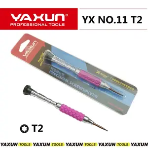 새로운 YAXUN NO.11 T2 스크루 드라이버 특별 화웨이 P8 P9 메이트 9 수리, 휴대 전화 수리 용 proffessional Torx 스크루 드라이버