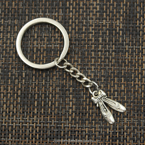 Antieke <span class=keywords><strong>ballet</strong></span> schoenen slippers sleutelhanger aangepaste zilver metal charms sleutelhanger fabriek professionele - Product Image 3