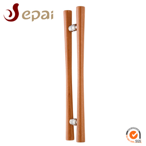 Esterno in legno massello porta d'ingresso speciale pull handle - Product Image 3