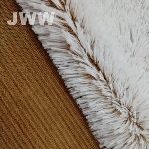 Molto morbido a pelo lungo bianco e nero della pelliccia del faux Tessuto <span class=keywords><strong>minky</strong></span> All'ingrosso - Product Image 6