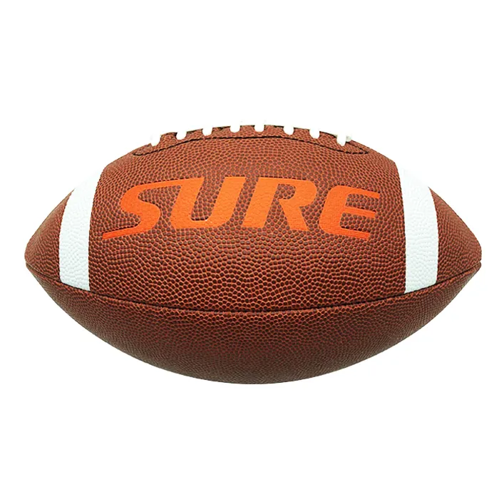 شعار مخصص الجلد المركب الركبي الرسمية حجم F9 كرة القدم الأمريكية