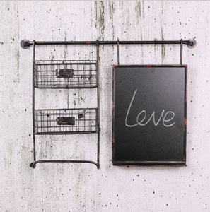 Retro pared colgante organizador metal decoración de la Oficina con <span class=keywords><strong>pizarra</strong></span> - Product Image 5