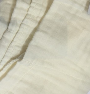 Manta de muselina suave de bambú/algodón orgánico de estilo liso para bebé, manta envolvente, manta de sublimación de fibras naturales orgánicas - Product Image 3