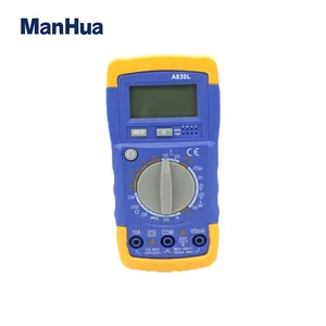 ManHua-multímetro Digital A830L, voltímetro, amperímetro, OHM, voltímetro, prueba LCD CA/CC, medidor de corriente de sobrecarga
