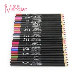 핫 잘 팔리는 (high) 저 (quality 방수 및 보습 24 색 립 라이너 및 eyeliner 연필 best eyeliner 나무 연필