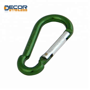 Wholesale high quality custom locking swivel climbing snap hook carabiner clips logo shaped keychain aluminum carabiner