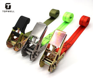 Correa de hebilla de amarre de trinquete de poliéster de 25mm y 800kg para correa de amarre de carga amarre de trinquete sin fin - Product Image 4