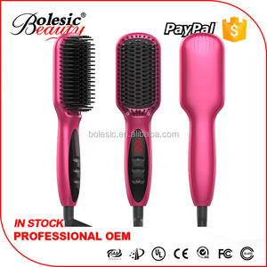 Personnalisé Électrique Magique Brosses à Cheveux Tourmaline En Céramique ion Rapide Défrisage Brosse - Product Image 2