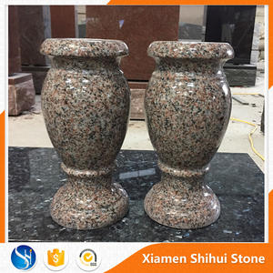 SH STONE Cemetery Bahama <span class=keywords><strong>Vase</strong></span> en <span class=keywords><strong>granit</strong></span> bleu pour les funérailles - Product Image 4