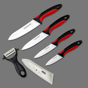 FINDKING Brand Beauty Gifts Nice Touch Handle Kitchen <strong>Knife</strong> Set Ceramic <strong>Knife</strong> 3&quot; <strong>4</strong>&quot; <strong>5</strong>&quot; 6&quot; Inch+ Peeler+Covers Fruit <strong>Knife</strong> Set