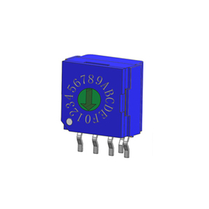 निविड़ अंधकार सही कोण डुबकी स्विच रोटरी 4 + 1 पिन बीसीडी कोड - Product Image 5