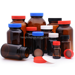 Cápsula de cristal ámbar personalizada para uso en farmacia, botella de cristal de alta calidad para pastillas, para uso en farmacia - Product Image 2