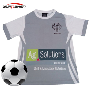 Gray fashion unisex style design dry fit soccer jersey - Product Image 1