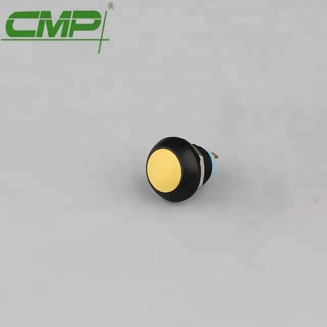 CMP 12mm 라운드 헤드 2A 플라스틱 방수 순간 또는 켜기 끄기 푸시 버튼 스위치