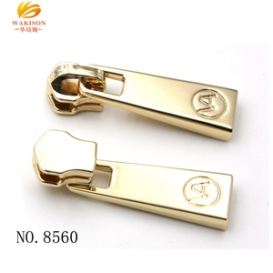 Fábrica del OEM Custom logo marca níquel libre <span class=keywords><strong>YKK</strong></span> cremallera de metal extractor - Product Image 2