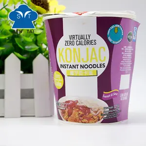 Cup organic konjac shirataki noodles with low calories sugar free