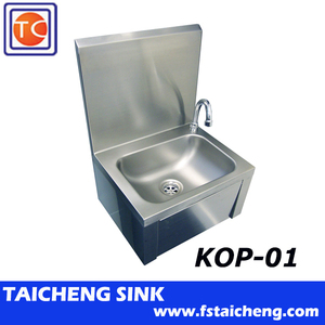 Manos libres sin mangas de <span class=keywords><strong>rodilla</strong></span> operado <span class=keywords><strong>Catering</strong></span> de acero inoxidable fregadero de lavabo - Product Image 2