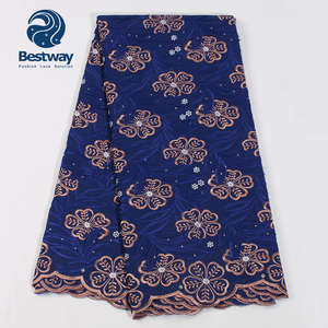 2019 Baru 100% Kain Voile Cetak Katun Kain Renda Swiss untuk Pesta SL0484 - Product Image 1