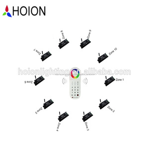 2.4 G Mult zona horaria Led RF inalámbrico de Control remoto con PWM regulador del RGB para la tira del RGB máximo 10 zonas - Product Image 5
