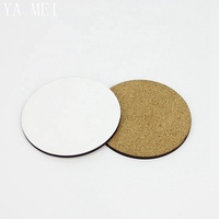 Sous-verres MDF vierges pour Sublimation en Liège et Bois, Ronds et Carrés, Personnalisés en Gros