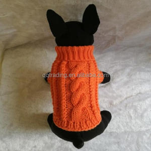 Bajo MOQ directo de fábrica mejor venta de giro Cable de punto a mano suéter de perro - Product Image 3