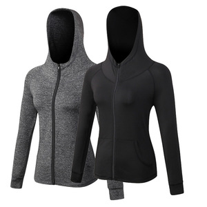white zip up gym jacket