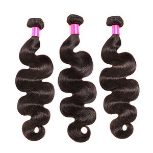 Dhairboutique Trio Cabello humano Peruano Brasileño Extensión de la onda del cuerpo Vietnam Peluca de cabello brasileño Doble dibujado - Product Image 1