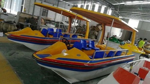 Haute capacité 6-8 personnes <span class=keywords><strong>pédalo</strong></span> électrique pratique en fibre de verre loisirs vélo aquatique ventes d'usine de Guangzhou - Product Image 3