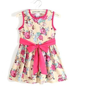 2016 Hot Cheaper Vestiti Delle Ragazze di Fiore <span class=keywords><strong>Con</strong></span> Farfalla Cinghia di Vita Per Le Vacanze - Product Image 3