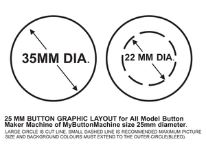 25mm 1" Hot Selling Press <strong>Badge</strong> Button <strong>Making</strong> Machine <strong>Kits</strong> with 1000pcs Blank <strong>Badges</strong> - Product Image 5