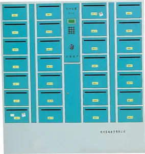 ซูเปอร์มาร์เก็ตอัจฉริยะสมาร์ทอิเล็กทรอนิกส์อัตโนมัติตู้เก็บพัสดุ Locker กับการชำระเงินเหรียญ