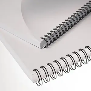 PET Rivestito Doppio Filo di Rilegatura A Spirale O Notebook Vincolante Macchina utilizzata Wiro