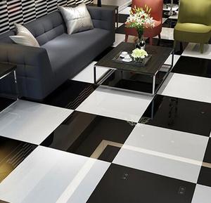Beyaz Seramik Karo 60x60 Parlak Yüzey Süper Beyaz Porselen Karo Tasarım Kat - Product Image 5