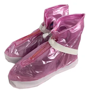 Cubierta de plástico impermeable para calzado de lluvia, botas de pvc resistentes al desgaste para damas o niños, cubierta de zapato de PVC, cubierta para botas de lluvia