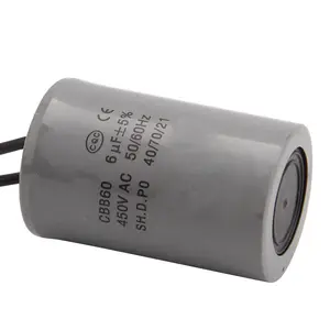 Condensador de polipropileno de arranque, motor CBB60, 45UF, 350VAC