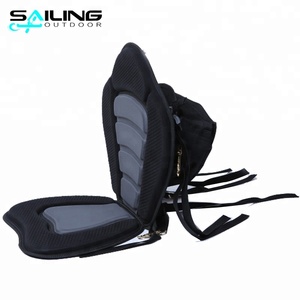 Adjustable Canoe kayak Backrest Seat Inflatable Boat Seat Storage Backpack Cushion Rowing Fishing PVC Boat Accessories Marine