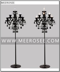 Meerosee Bán Buôn Đèn Nhà Tuyệt Vời Sàn Đèn Màu Đen Đèn Pha Lê Sàn Cơ Sở Đèn Phụ Tùng FL1003 - Product Image 6
