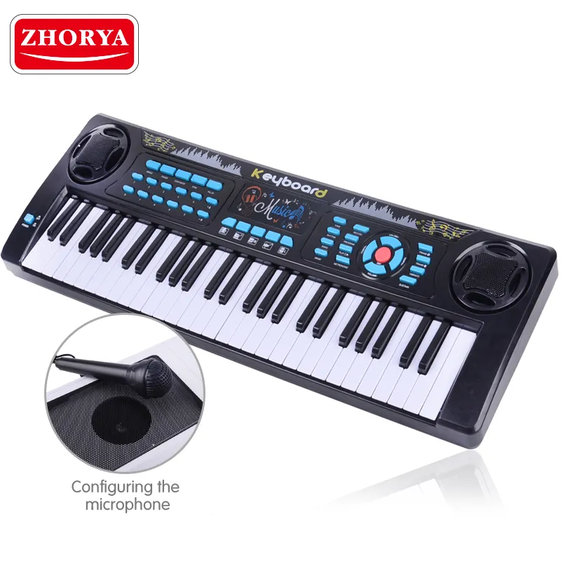 Zhorya 54 Key Musical Piano Keyboard Electronic With Microphone
